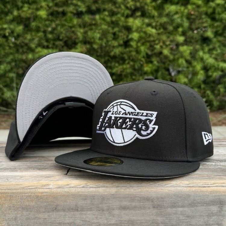 New Era Lakers Black White Gray UV