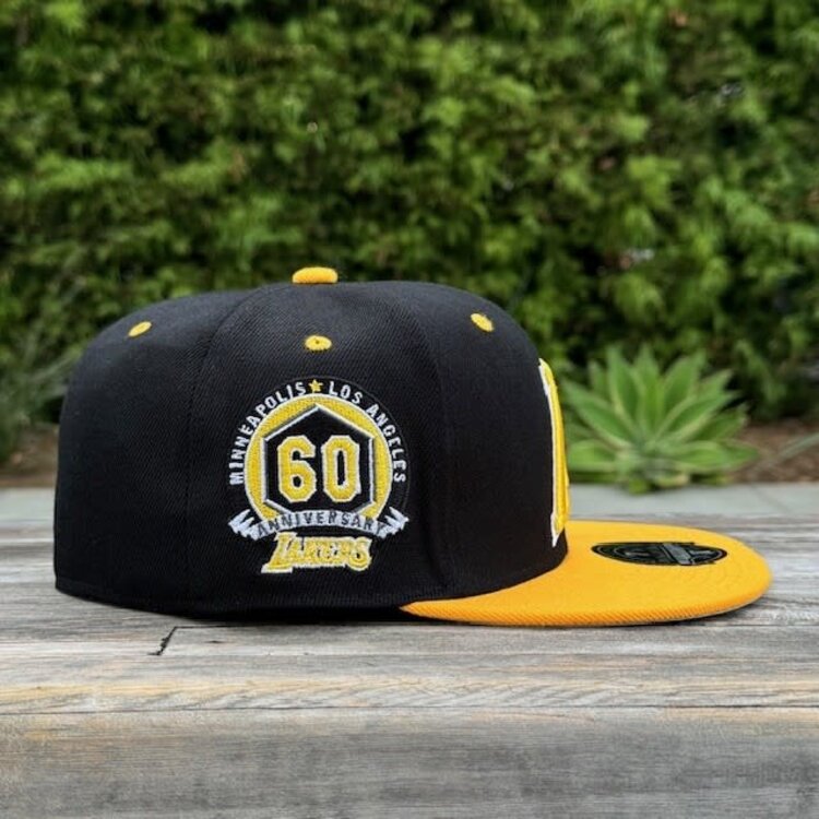 Mitchell and Ness Lakers M&N Yellow Toe Fitted