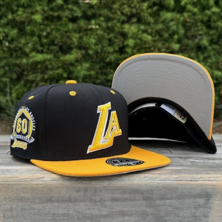 Mitchell and Ness Lakers M&N Yellow Toe Fitted