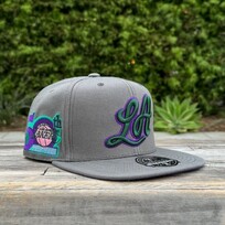 Mitchell and Ness Lakers M&N HWC From Dusk Fitted Drk Gray