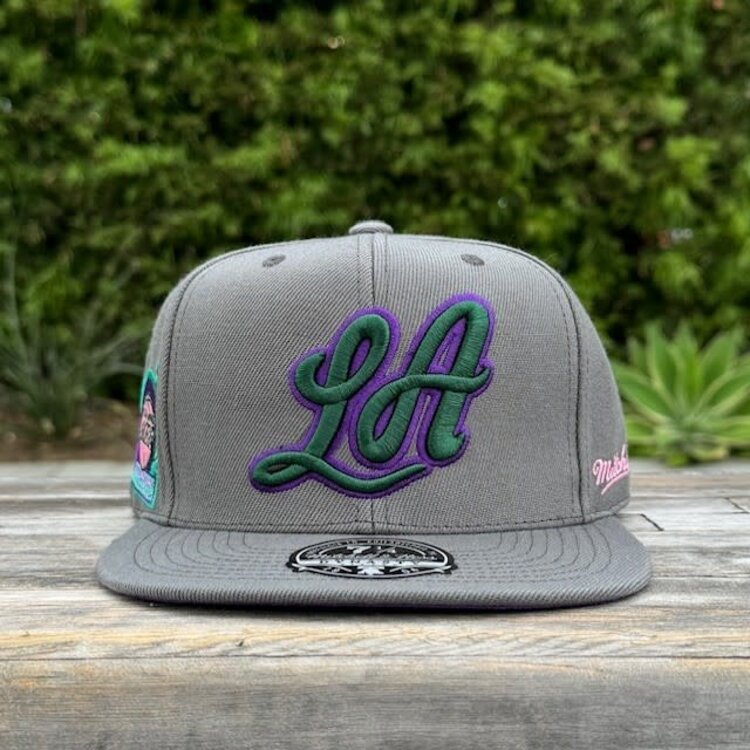 Mitchell and Ness Lakers M&N HWC From Dusk Fitted Drk Gray