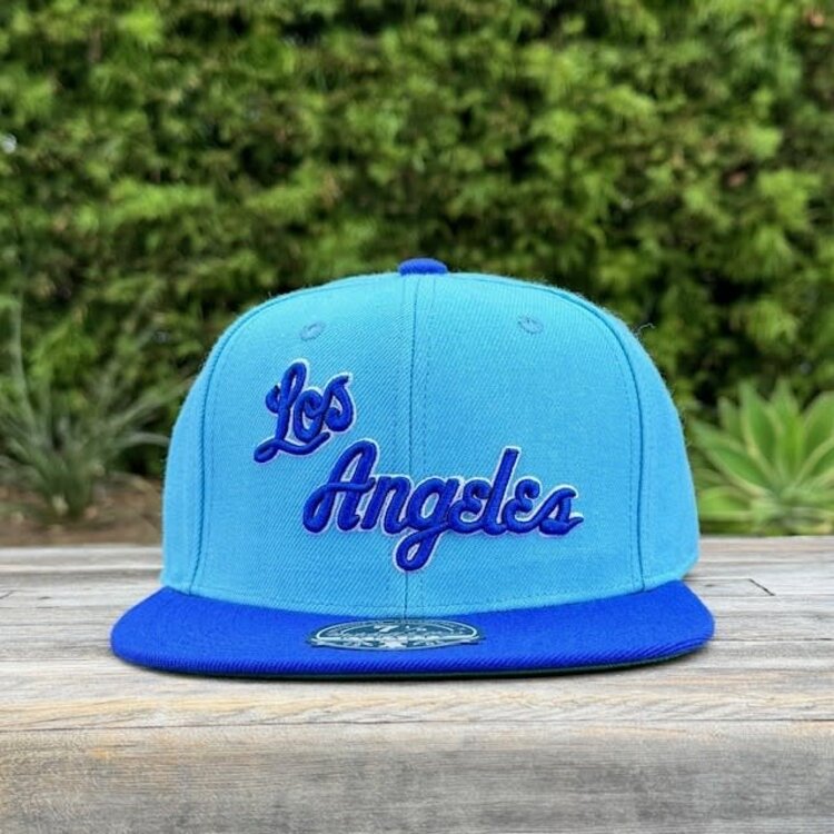 Mitchell and Ness LA Lakers HWC M&N Team 2 Tone 2.0 Fitted Lght Blue