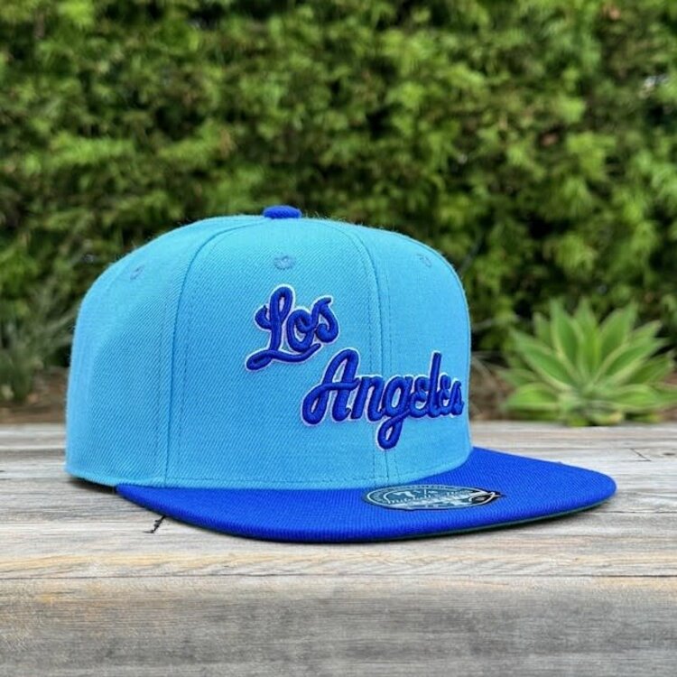 Mitchell and Ness LA Lakers HWC M&N Team 2 Tone 2.0 Fitted Lght Blue