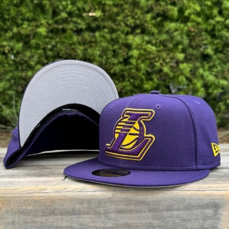 New Era Lakers Official Logo L Purple
