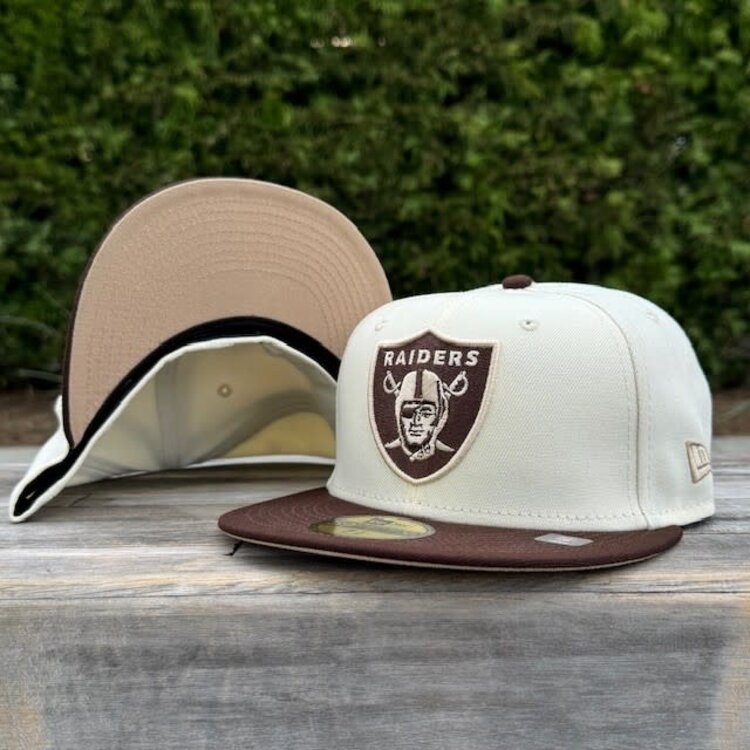 New Era Raiders Ivory/Brown Shield