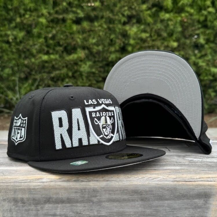 New Era Raiders 23 Draft Black