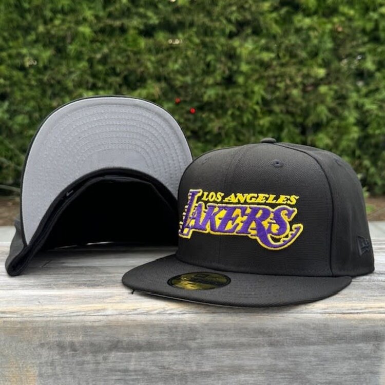 New Era Lakers Wordmark Black Team