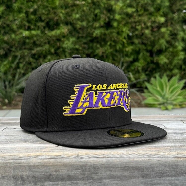 New Era Lakers Wordmark Black Team