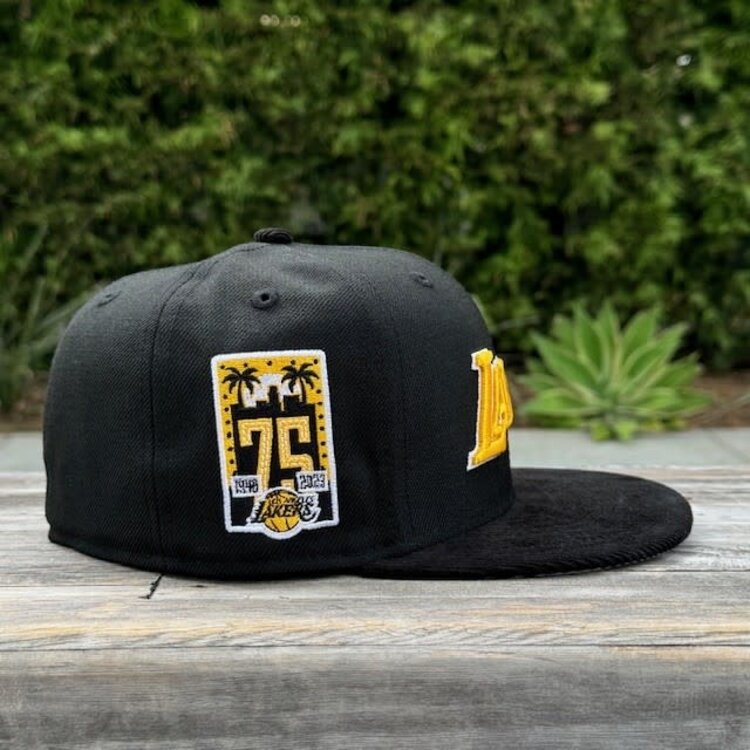 New Era Lakers Black/Black Cord 75th