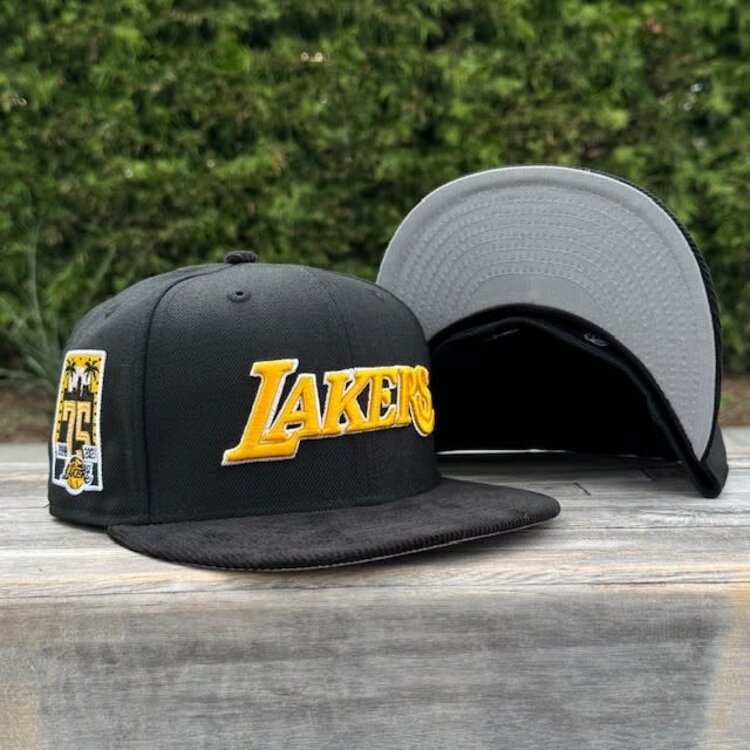 New Era Lakers Black/Black Cord 75th