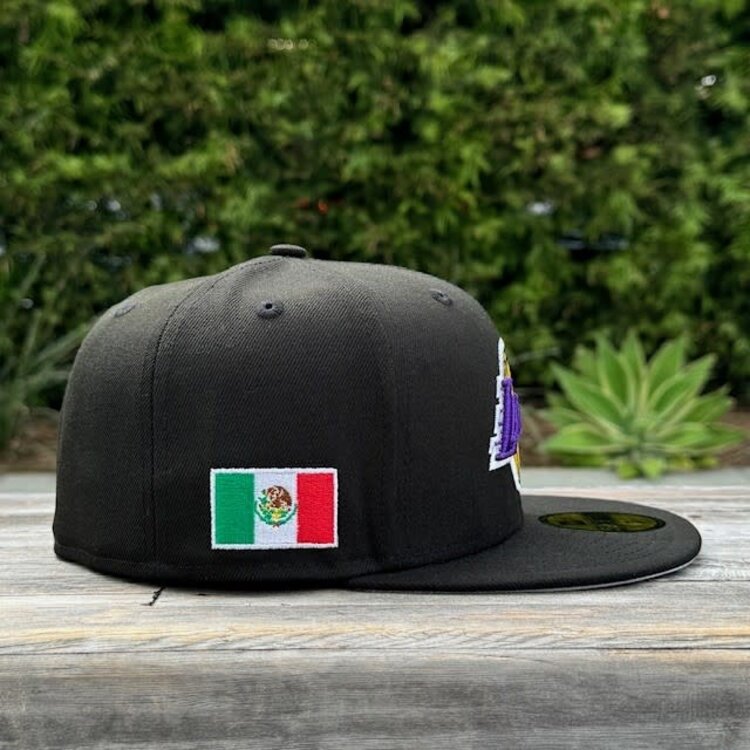 New Era Lakers Black Team Mexico Patch