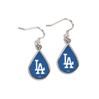 Wincraft MLB Los Angeles Dodgers Tear Drop J-Hook Dangling Earrings