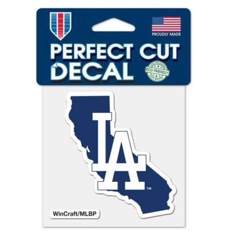 Wincraft Small Decal LA Dodgers California State 4" x 4"