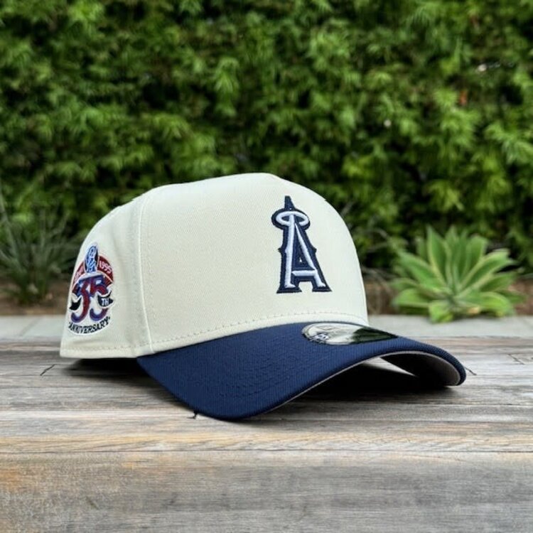 New Era Angels Ivory/Navy 35th Anniv Gray UV 940 A-Frame