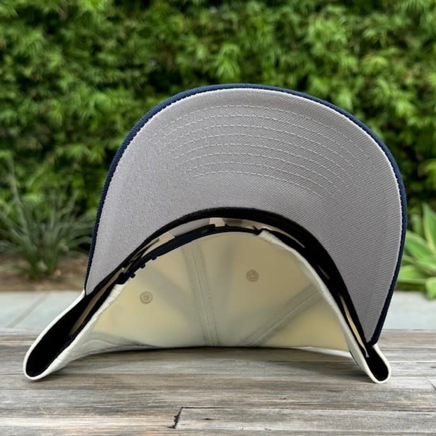 LA Dodgers Ivory/Navy 50th Anniv Gray UV 940 AF Snapback - The