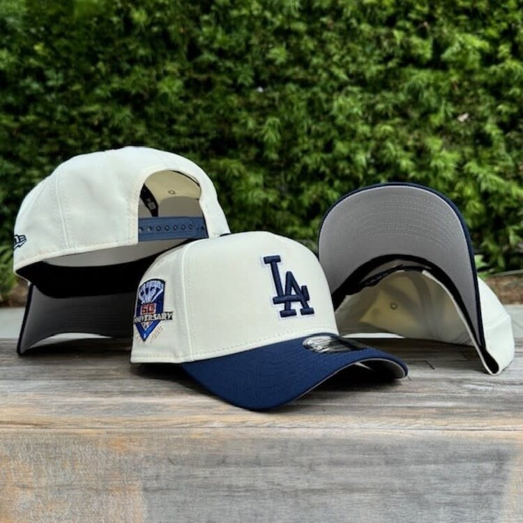 New Era LA Dodgers Ivory/Navy 50th Anniv Gray UV 940  A-Frame
