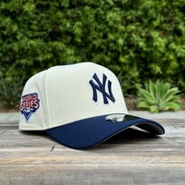 New Era NY Yankees Ivory/Navy 2009 WS Gray UV 940  A-Frame