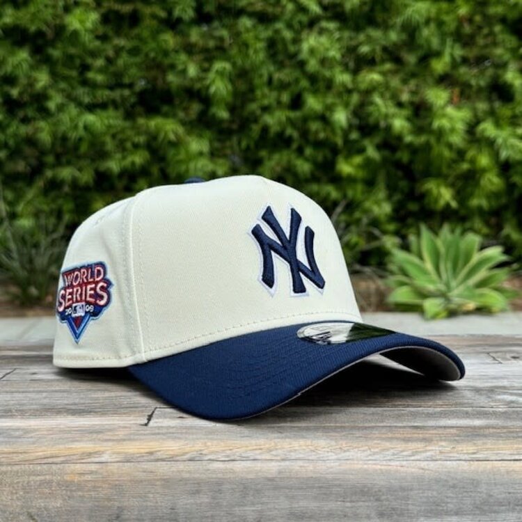 New Era NY Yankees Ivory/Navy 2009 WS Gray UV 940  A-Frame