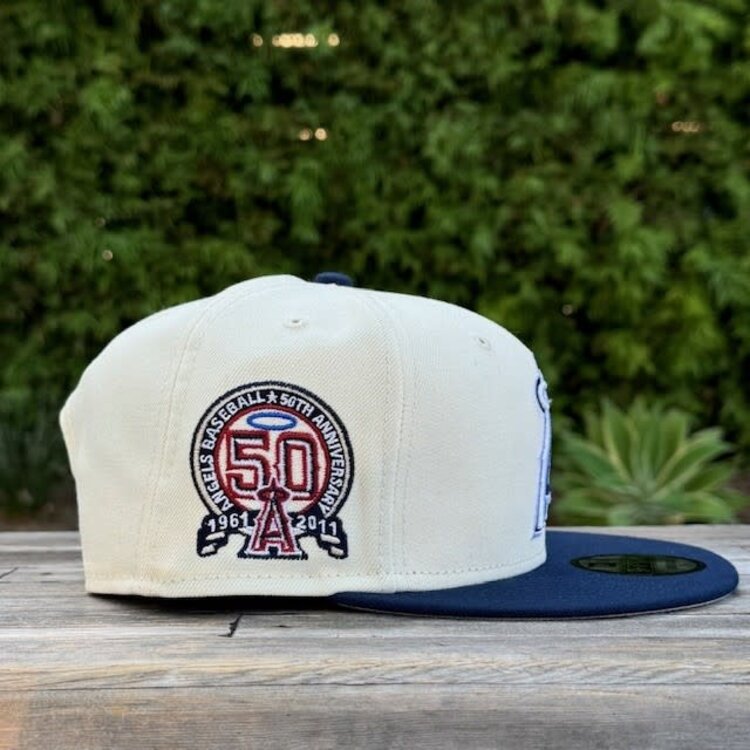 New Era Angels Ivory/ Navy 50th Anniv Gray UV 950