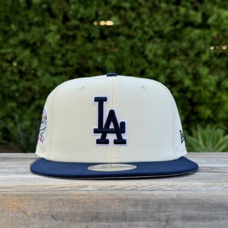 New Era LA Dodgers Ivory/ Navy 100th Anniv Gray UV 950