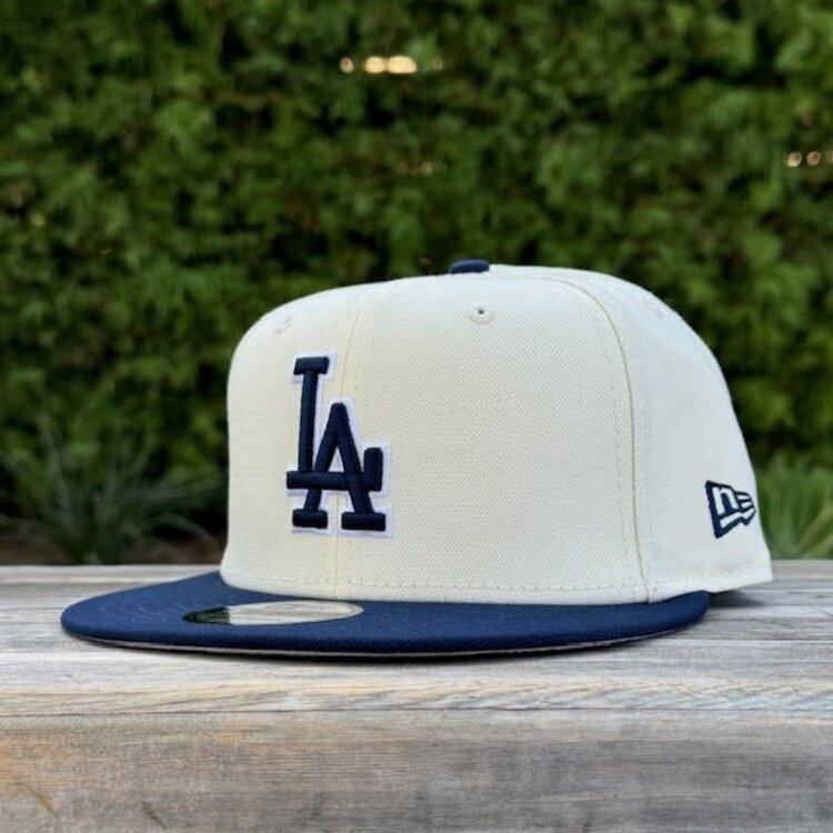 New Era LA Dodgers Ivory/ Navy 100th Anniv Gray UV 950