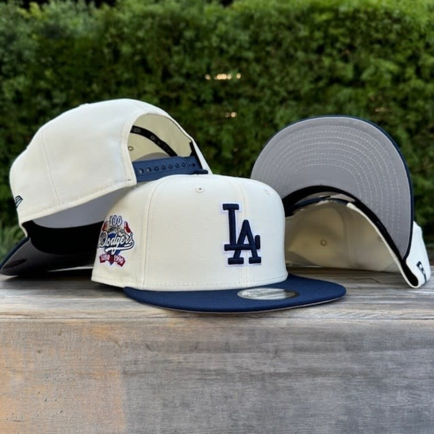 LA Dodgers Ivory/ Navy 100th Anniv Gray UV 950 - The Locker Room