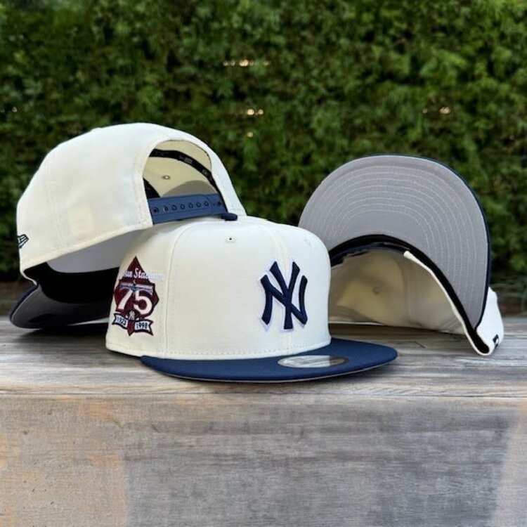 New Era NY Yankees Ivory/ Navy 75th Stadium Anniv Gray UV 950