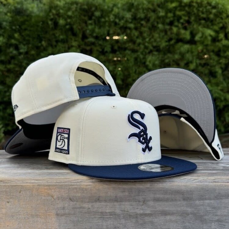 New Era White Sox Ivory/ Navy 95 Years Gray UV 950