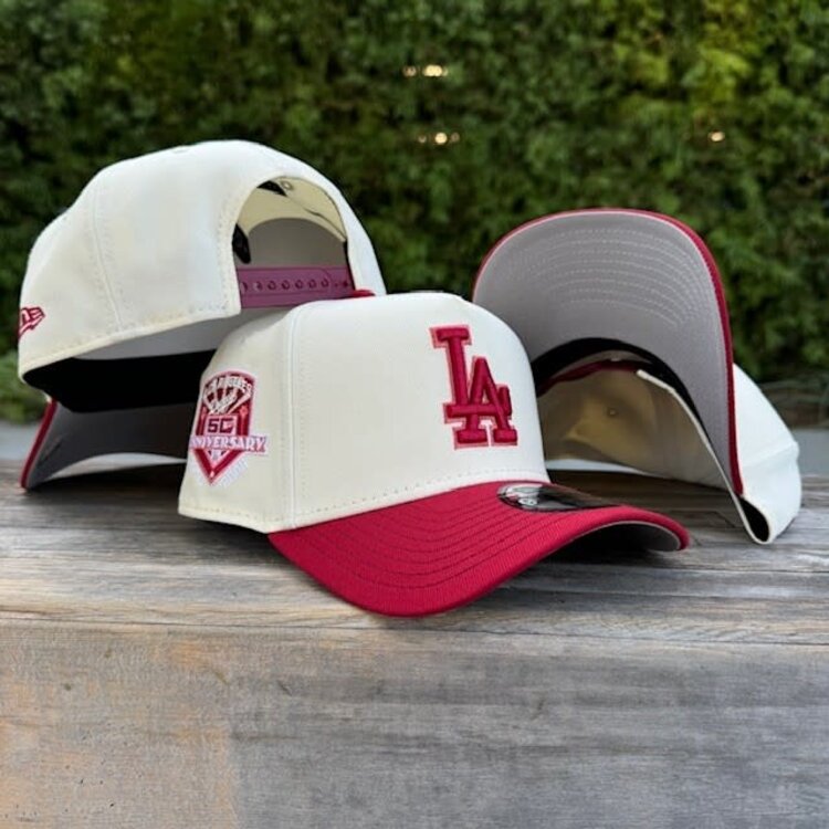 New Era LA Ivory/Dark Red 50th Anniv Gray UV 940 A-Frame