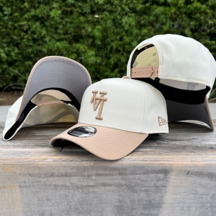 New Era LA Dodgers Upside Down Ivory/Lt Khaki 940 A-Frame