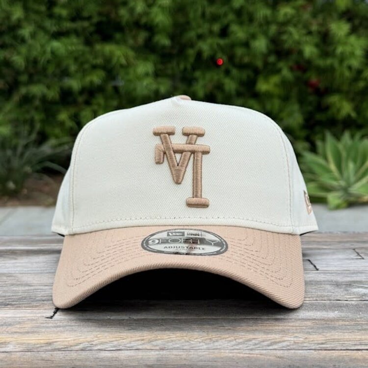 New Era LA Dodgers Upside Down Ivory/Lt Khaki 940 A-Frame