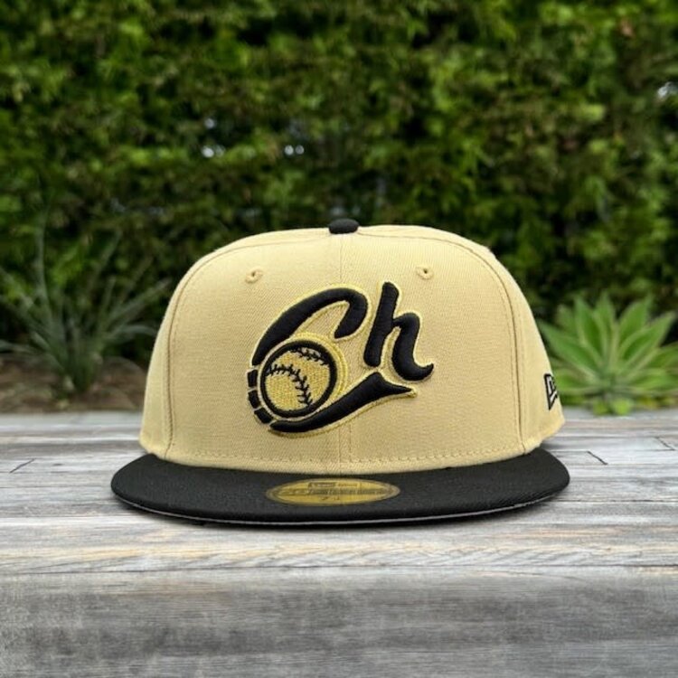 New Era Charros de Jalisco Gold/Black Metallic Fitted