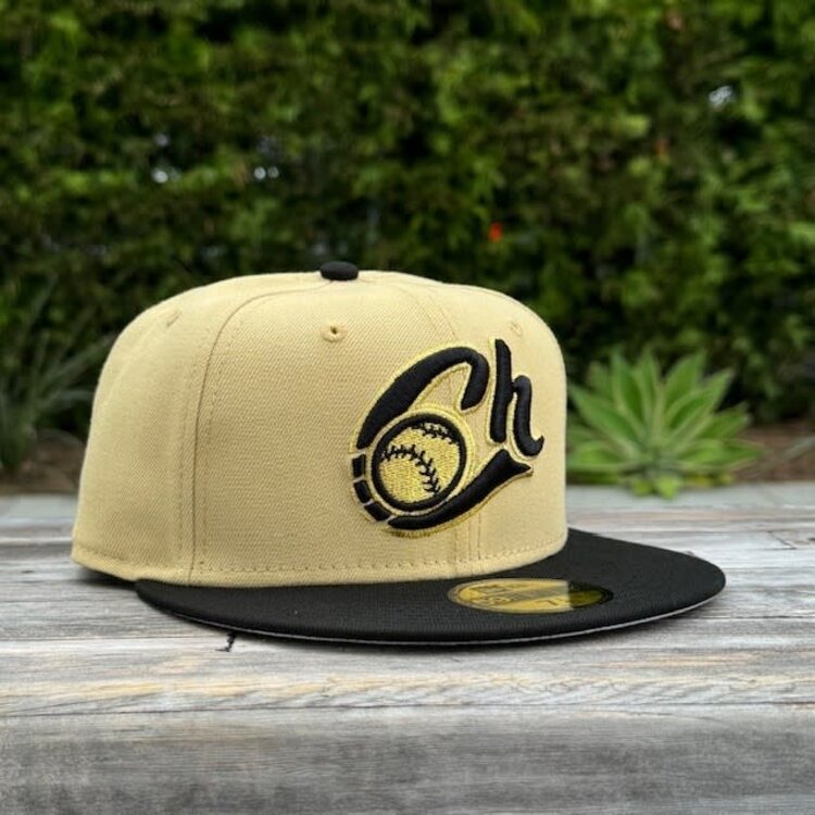 New Era Charros de Jalisco Gold/Black Metallic Fitted