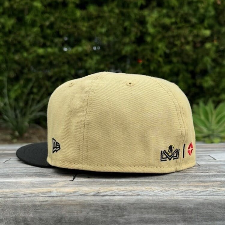 New Era Charros de Jalisco Gold/Black Metallic Fitted