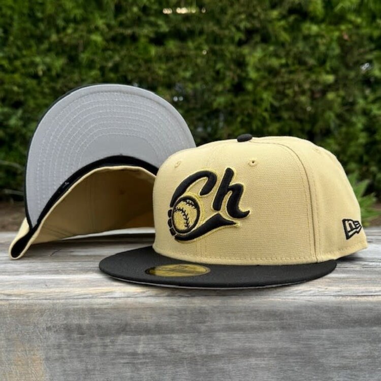 New Era Charros de Jalisco Gold/Black Metallic Fitted