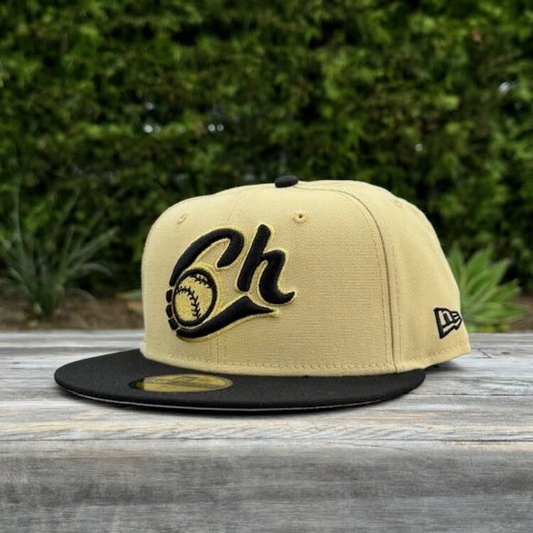 New Era Charros de Jalisco Gold/Black Metallic Fitted