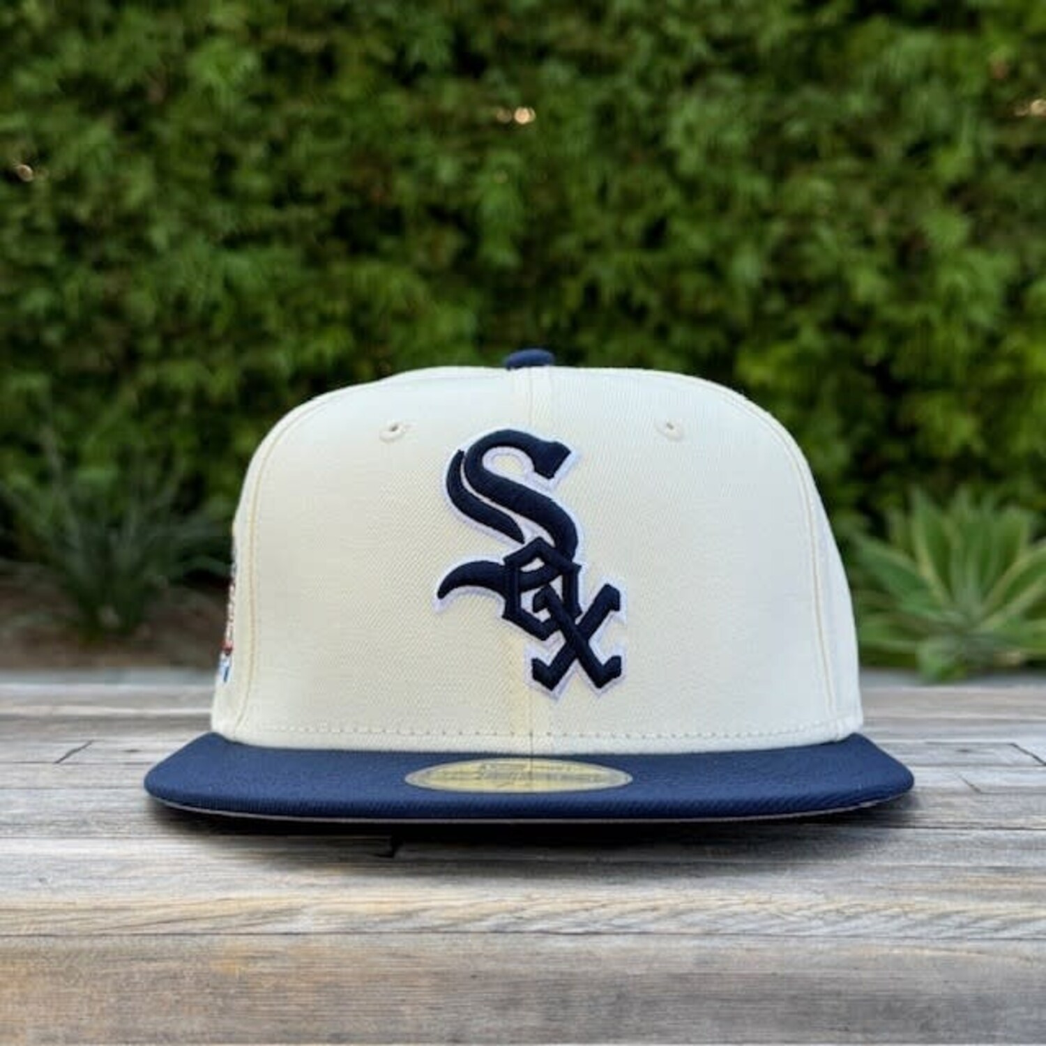 White Sox Ivory/Navy 05 WS Champions SP Gray UV Fitted - The