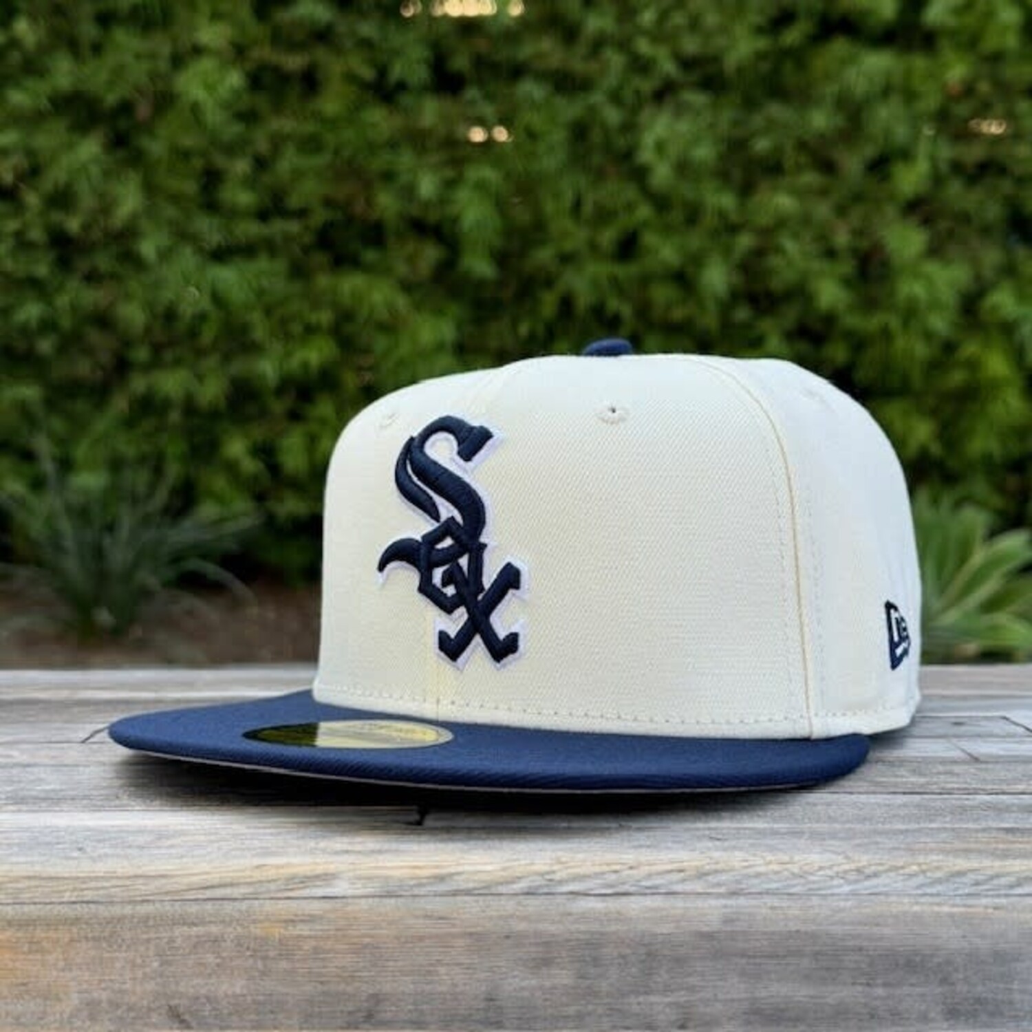 White Sox Ivory/Navy 05 WS Champions SP Gray UV Fitted - The