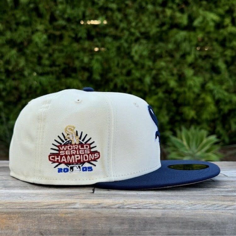 New Era White Sox Ivory/Navy 05 WS Champions SP Gray UV Fitted