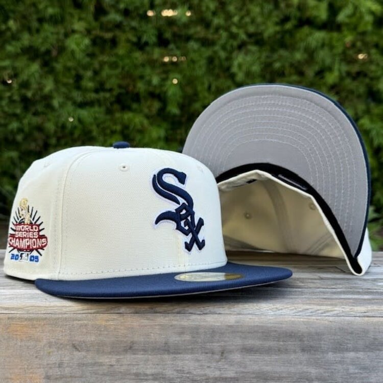 New Era White Sox Ivory/Navy 05 WS Champions SP Gray UV Fitted