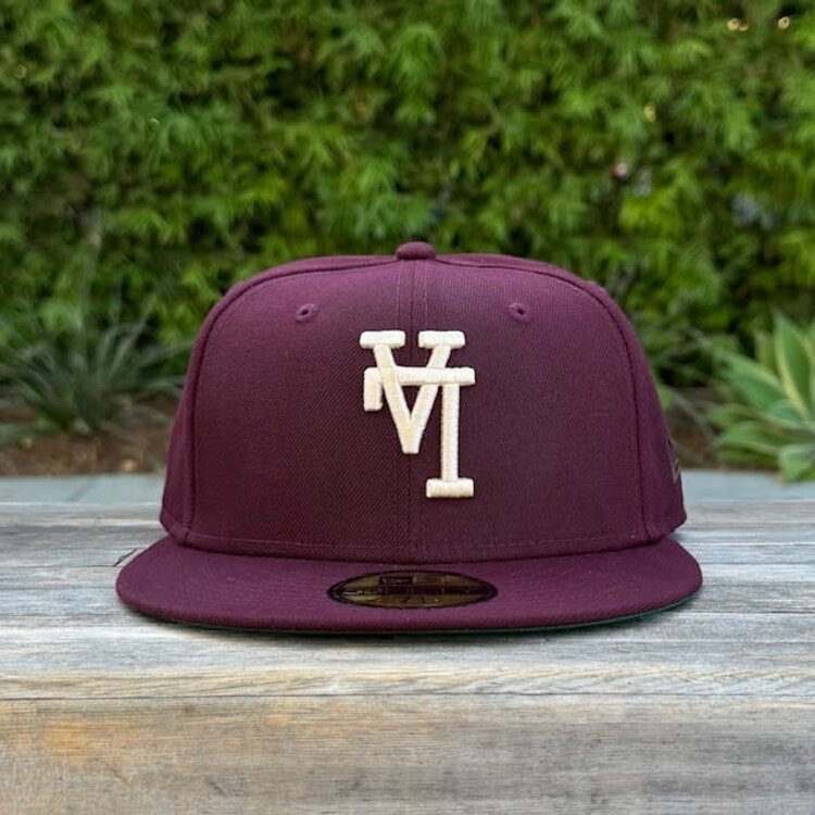 New Era LA Upside Down Maroon Ivory