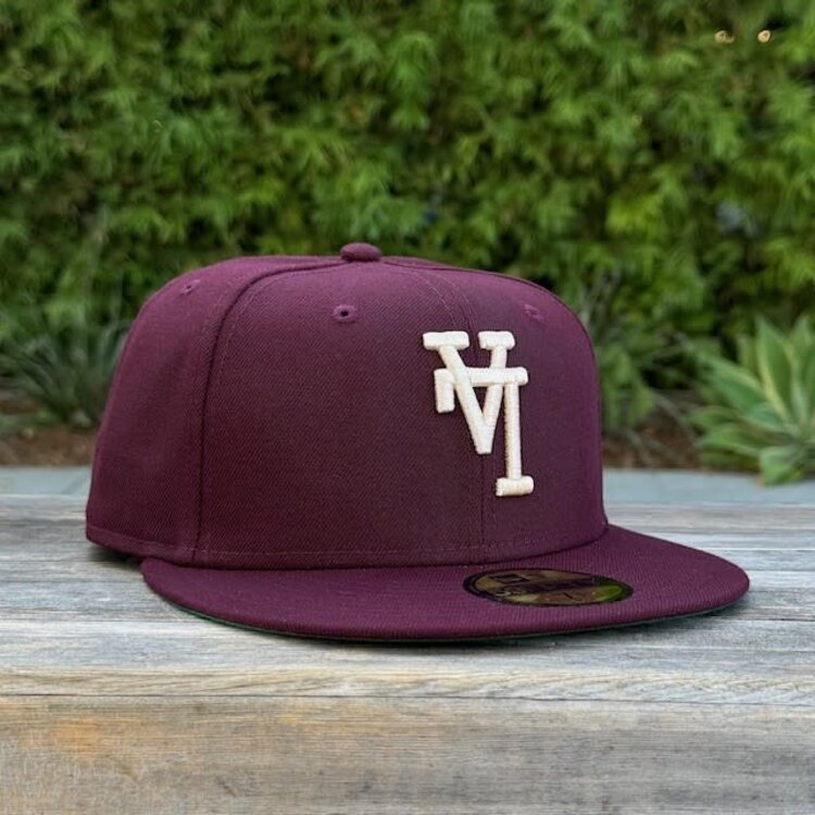 New Era LA Upside Down Maroon Ivory