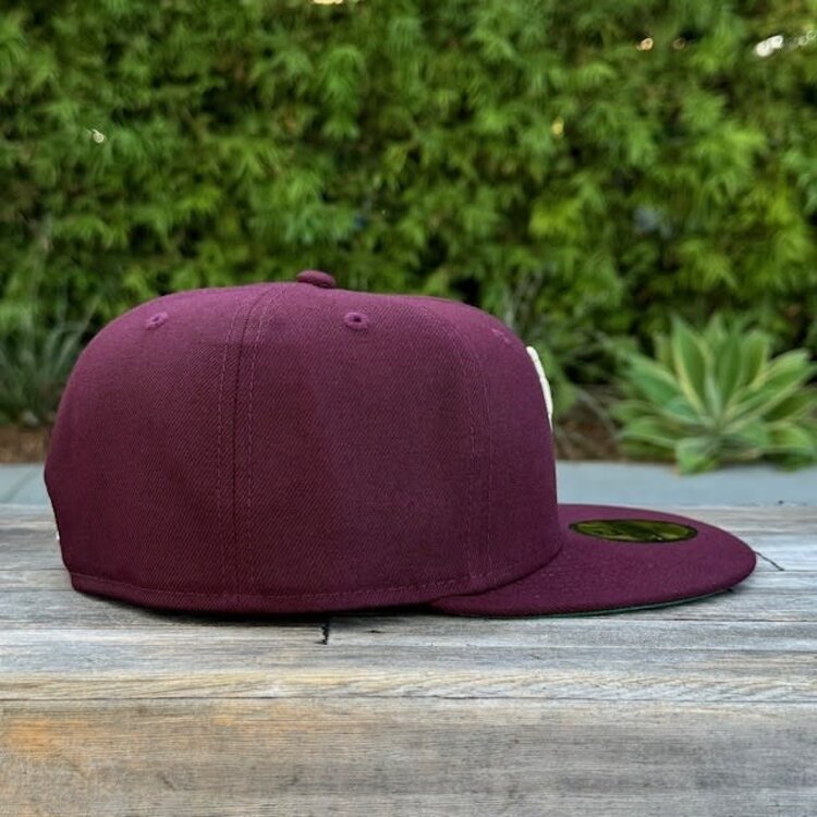New Era LA Upside Down Maroon Ivory