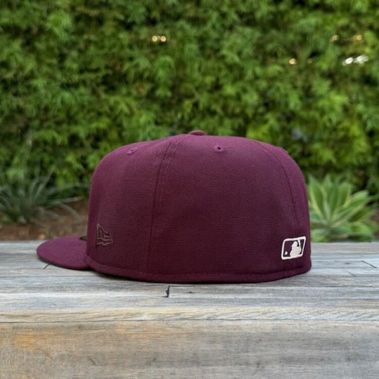 New Era LA Upside Down Maroon Ivory
