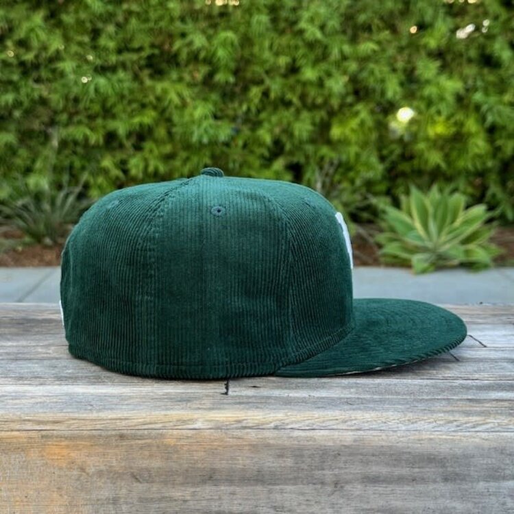 New Era LA Upside Down Dark Green Corduroy