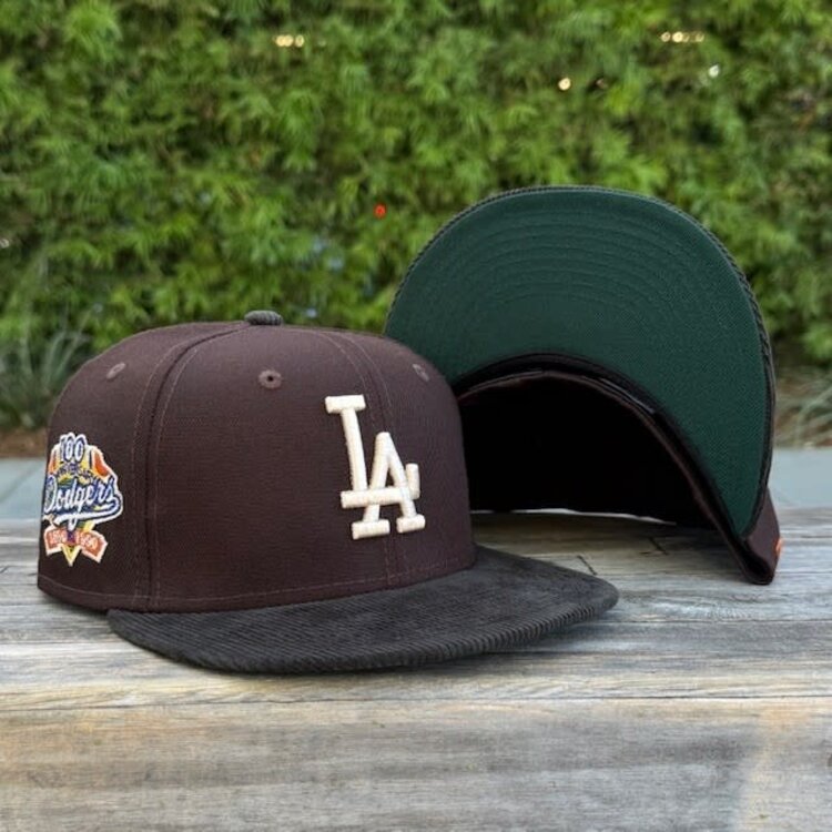 New Era LA 100th  Brown/ Black Cord