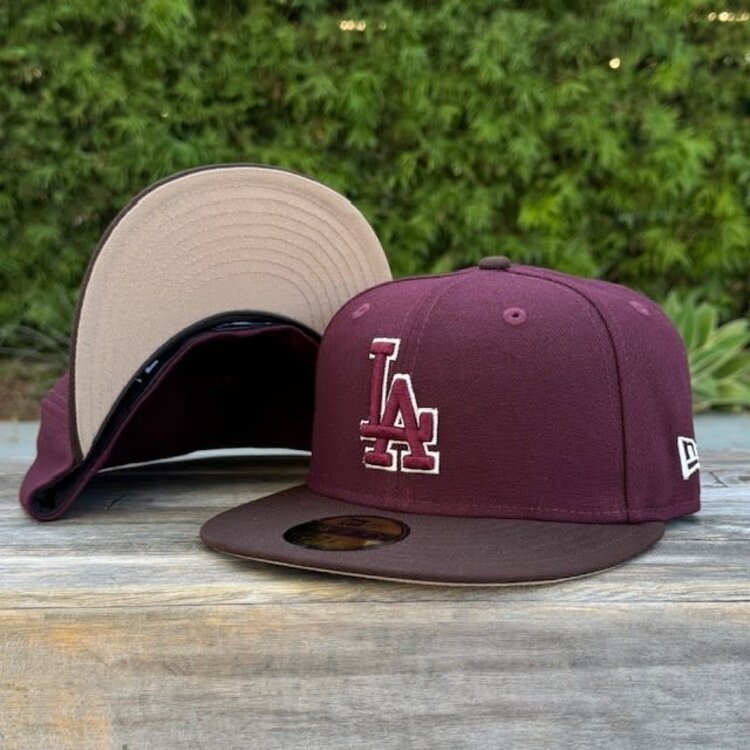 New Era LA Maroon/Brown Tan UV