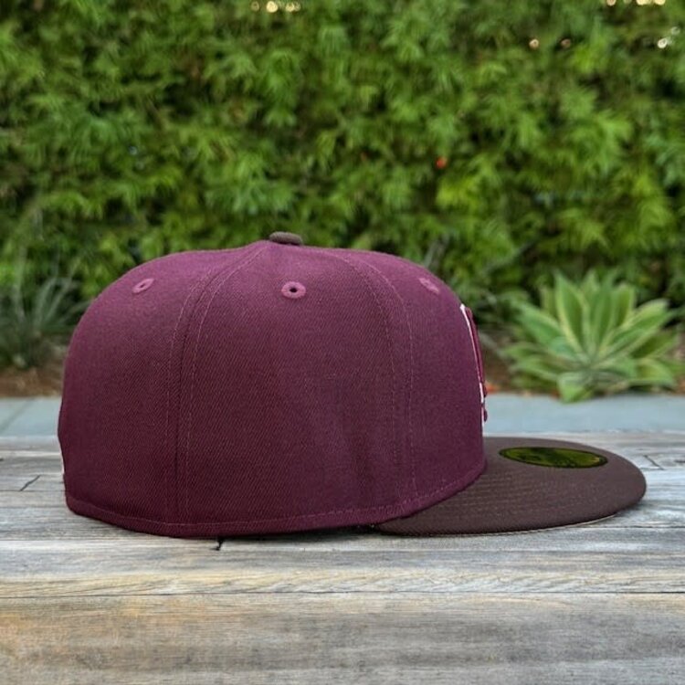 New Era LA Maroon/Brown Tan UV