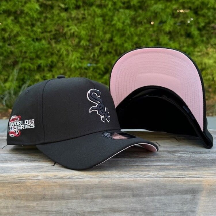 New Era White Sox 2005 WS Black Pink Outline Pink UV 940 A-Frame