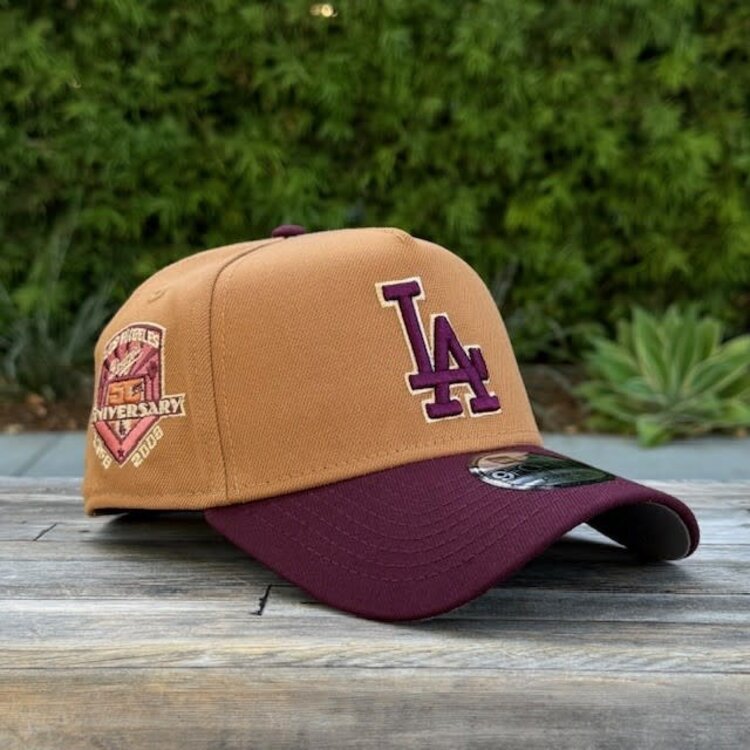 New Era LA Dodgers 50th Anniv Bronze/Maroon 940 A-Frame